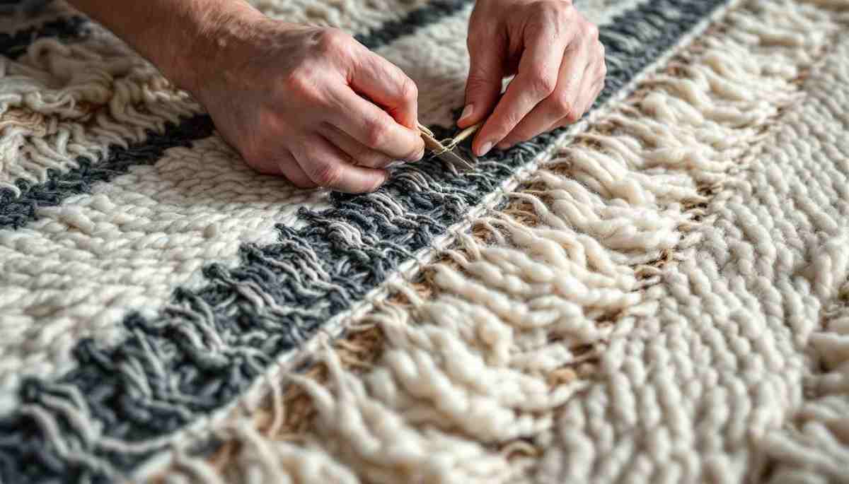 best thread for lacing flokati rugs